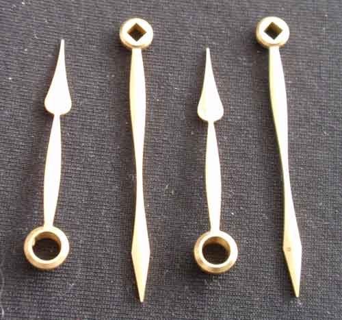 Aiguilles d'horloge – réalisation Pourchet Sàrl, usinage CNC de précision