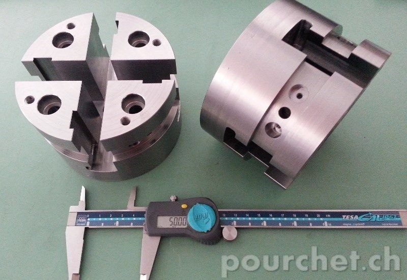 Pièces pour l'industrie de la machine – réalisation Pourchet Sàrl, usinage CNC de précision